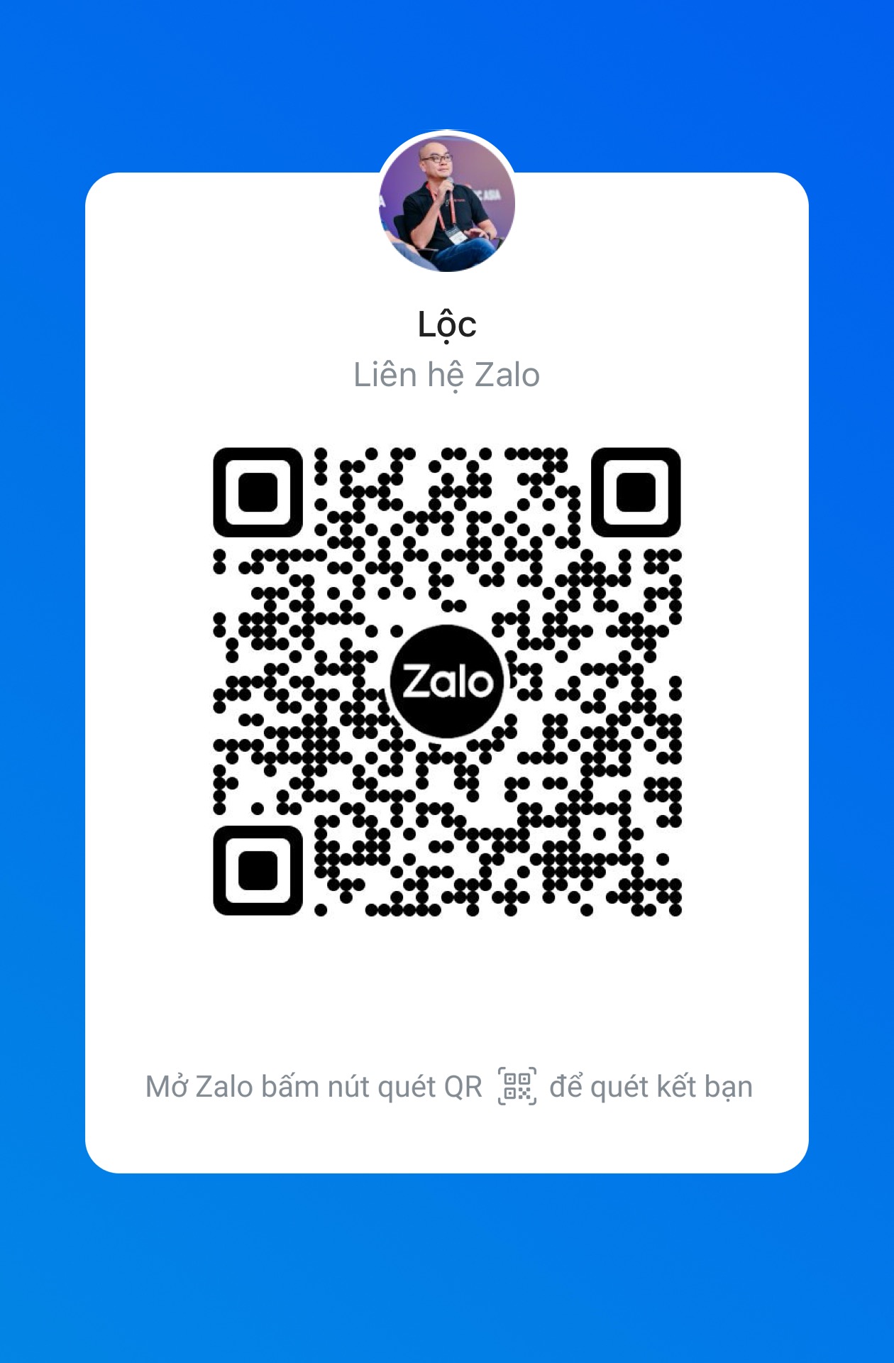Mã QR Zalo của Lộc
